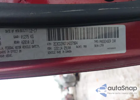 2018 Dodge Challenger Sxt from USA, damaged, VIN 2C3CDZAG7JH227964